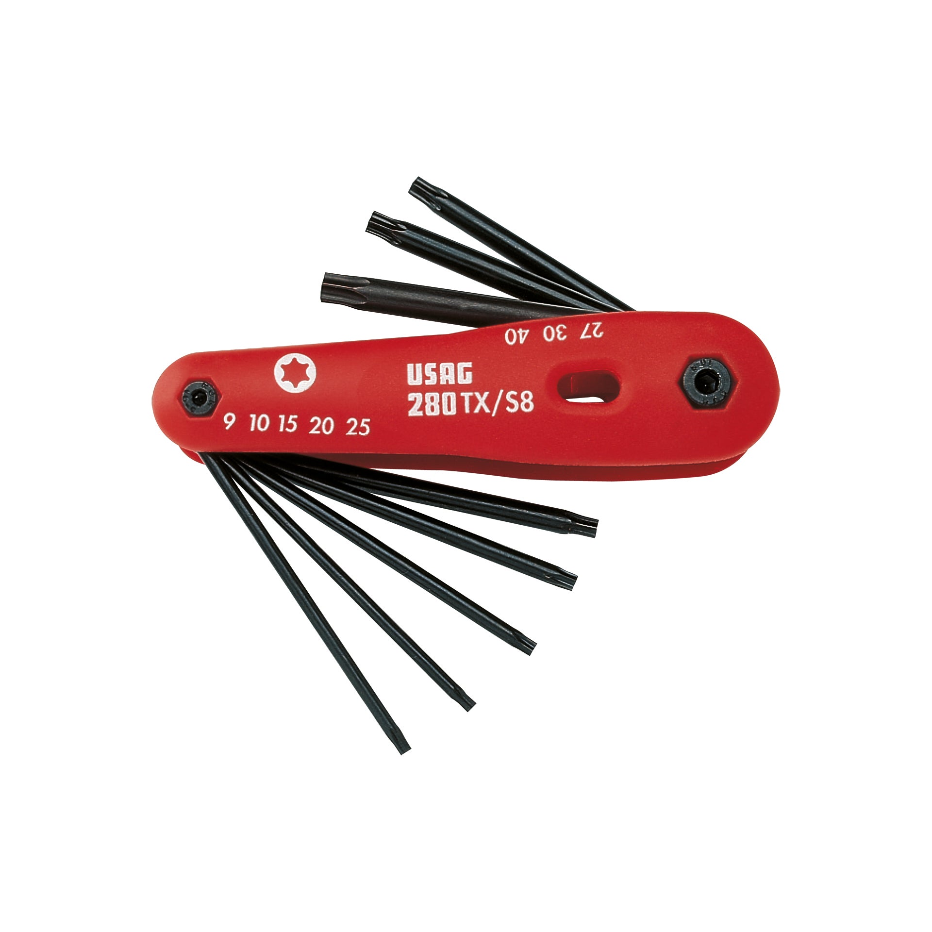 280 TX/S8 - Jeu de 8 clés mâles pour vis torx® - Usag - U02800194 280 TX/S8 - Jeu de 8 clés mâles pour vis torx® - Usag - U02800194